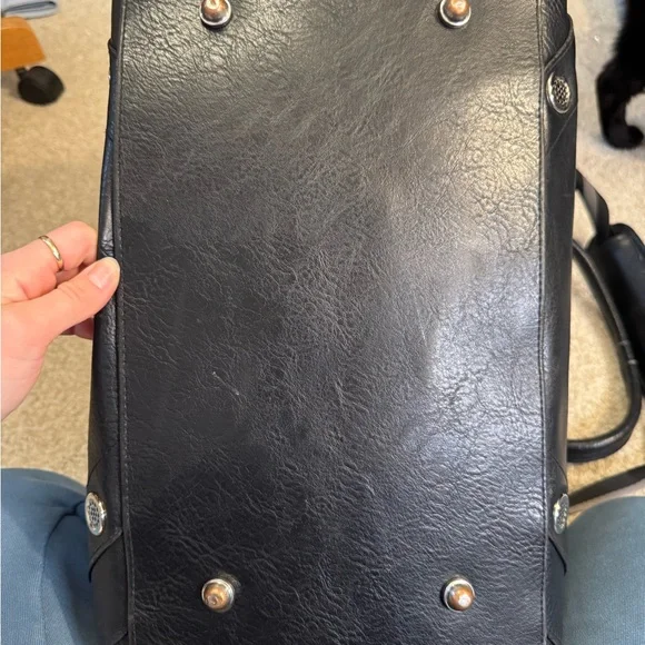 Vintage lululemon Black Duffel Bag Smooth Leather - Picture 7 of 16